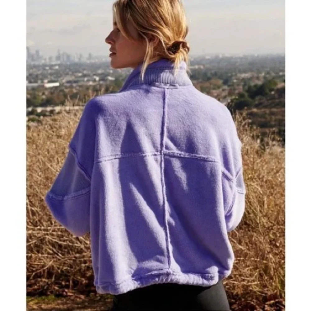 Free People Seeing Stars Fleece Teddy Jacket - Picture 4 of 8